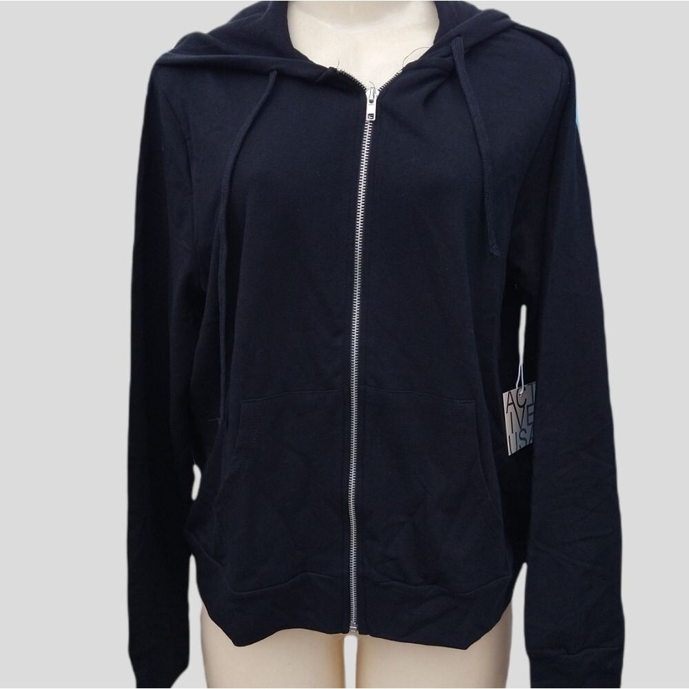 French Terry Black Jacket 1X